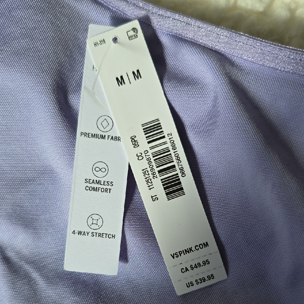 PINK Victoria's Secret Lavender Sports Bra NWT - Picture 7 of 8